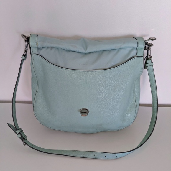 Coach Mint/Sea-foam Green Cross Body Leather Bag - Picture 3 of 5